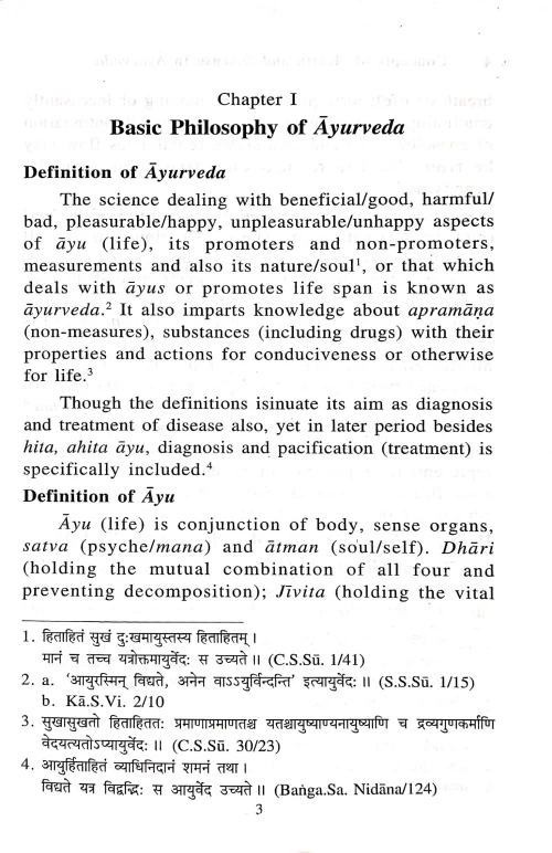 Concepts of Health and Disease in Ayurveda